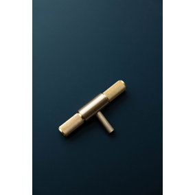 Home Luxe Co Alnwick Brass T Bar Handle 79mm