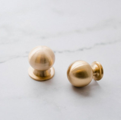 Home Luxe Co Boulmer Brass Round Handle
