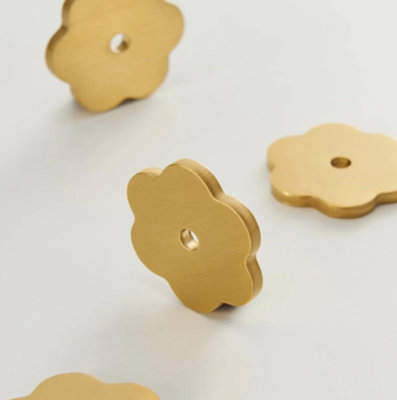 Home Luxe Co Etal Brass Floral Backplate