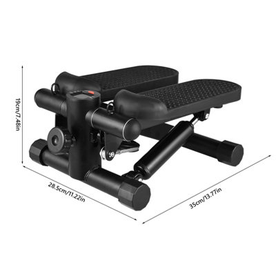 Home mini stepper with resistance band and LCD display, 100kg capacity ...