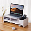 Home Office Multifunctional Monitor Stand Riser with Storage 48cm W x 20cm D x 15cm H