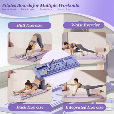 Planche D'abdominaux Et De Pilates - Kit De Fitness Avec Réformeur, Neuf, Dimensions 106x41x5 Cm, 4.5 Kg