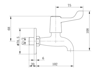 Home Range Chrome Basin Mixer Tap, Contemporary Mono Single Lever with Reliable Brass Construction