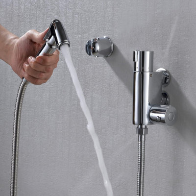 Home Range Chrome Bidet Thermostatic Douche Spray Kit, Complete Hygiene ...