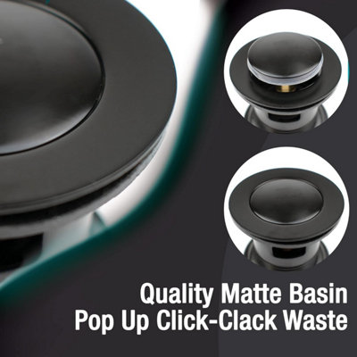 thumbnail image 2 of Pop Up Waste Click Clack Drain Brass Basin Waste - Click Clack Strainer 2 of 14