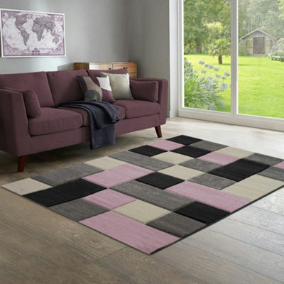 Home Republic Dexter Carved Rug - Pink