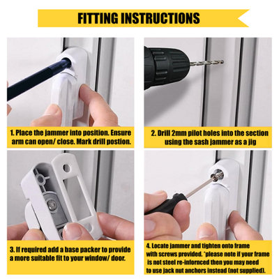 Home Secure Sash Jammers - Extra Security Locks for uPVC Window & Doors ...