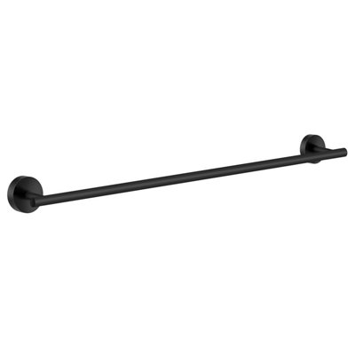 HOME - Single Towel Rail, Black, Length 648 mm