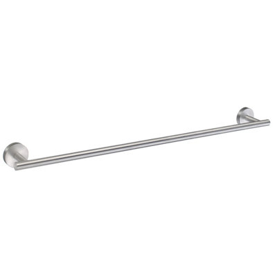 HOME - Single Towel Rail in Brushed Chrome