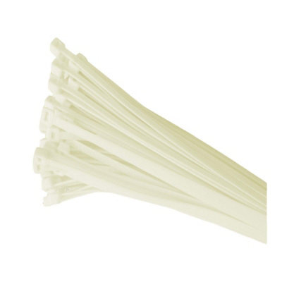 Home.smart 100 x Natural Nylon Cable Ties 100 x 2.5mm / Extra Strong Zip Tie Wraps