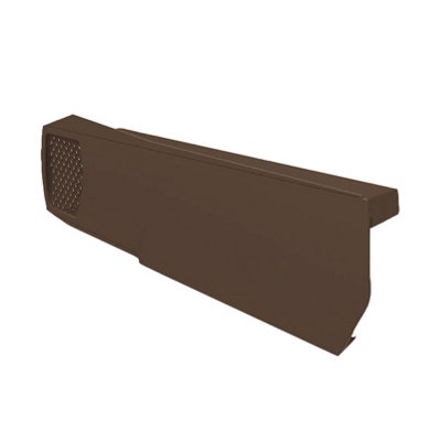 Home.smart Brown Dry Verges, Universally Handed Units for Gable Apex Roof Tiles, Black, 1 Metre
