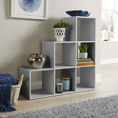 Home Source 321 Staircase Storage Cube Unit Grey