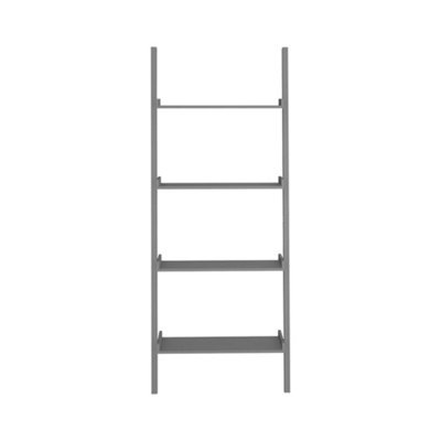Home Source 4 Tier Ladder Storage Shelf - Grey