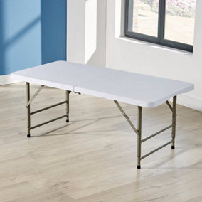 Home Source 4FT Folding Trestle Table White