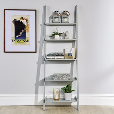 5 tier deals white ladder shelf