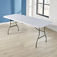 Home Source 5FT Folding Trestle Table White
