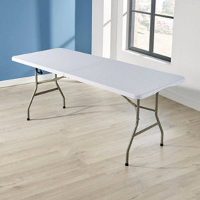 Home Source 5FT Folding Trestle Table White