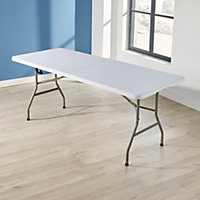 Home Source 6FT Folding Trestle Table White