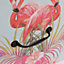 Home Source Adlington 7 Drawer Chest White Floral Flamingo Bedroom Storage Unit