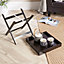Home Source Alpine Butlers Side Table Black