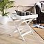 Home Source Alpine Butlers Side Table White