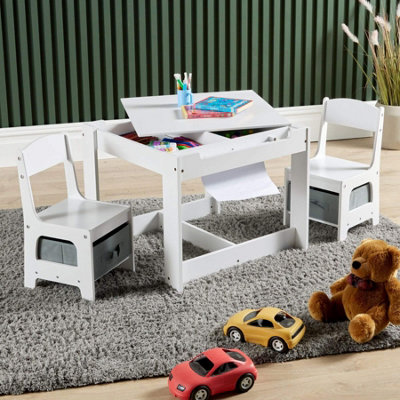 Home Source Amos Kids Activity Table Chairs Set DIY at B Q