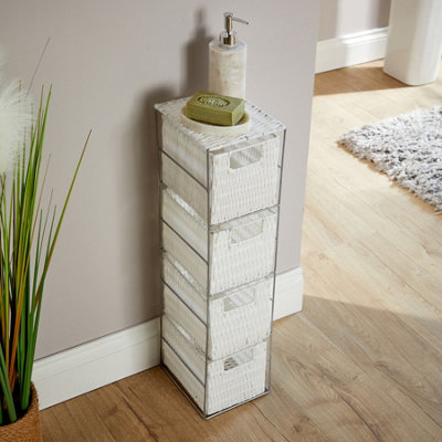 home-source-ankara-fully-assembled-slim-4-drawer-wicker-basket-storage