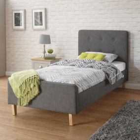 Home Source Ashbourne 3ft Single Bed Grey