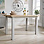 Home Source Avon 1.2m Dining Table Grey and Oak Effect