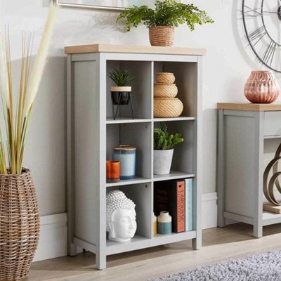 Home Source Avon 3X3 Cube Storage Base Unit Grey