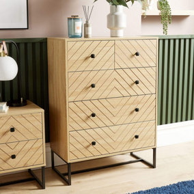 Home Source Aztec Chest 5 Drawers