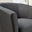 Home Source Bedford Small Padded Tub Chair Charcoal Grey