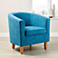 Home Source Bedford Small Padded Tub Chair Teal
