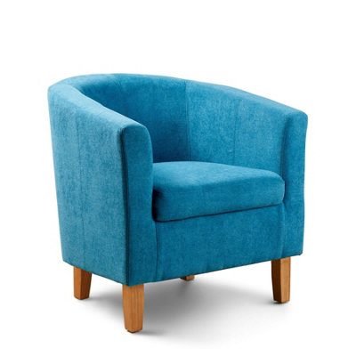 Home Source Bedford Small Padded Tub Chair Teal