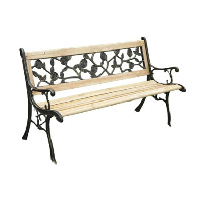 Home Source Bloom Outdoor Garden Bench