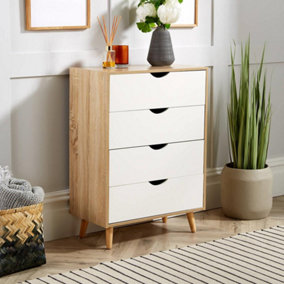 Home Source Boden 4 Drawer Chest Natural