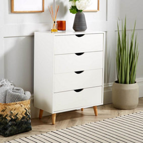 Home Source Boden 4 Drawer Chest White