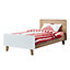 Home Source Broughton Single Bed Oak and White