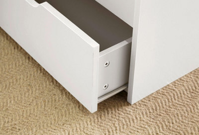 Home Source Bruges 2 Drawer Lift Up Coffee Table White