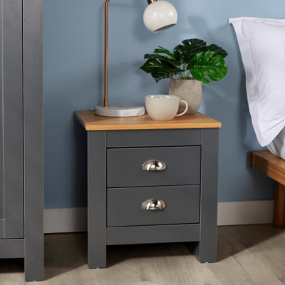 Graphite on sale bedside table