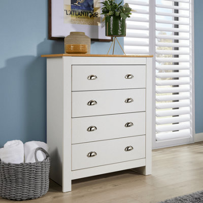 White 4 drawer deals unit