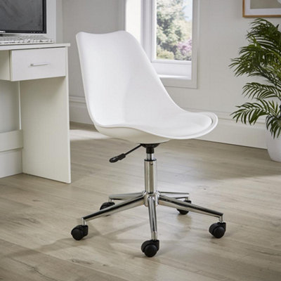 White contemporary office chair hot sale