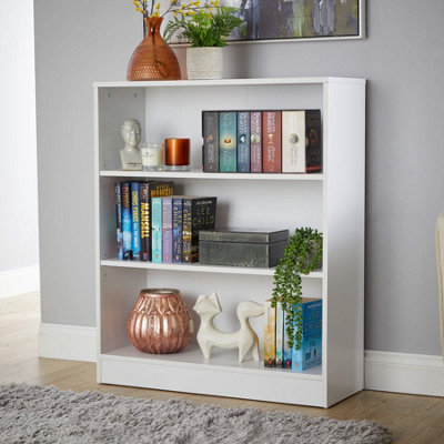 Home Source Clara Short Storage Bookcase White