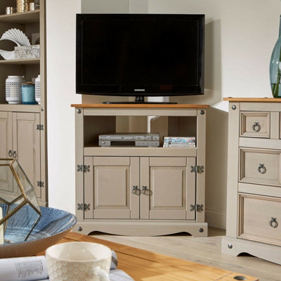 Solid corner 2024 tv unit