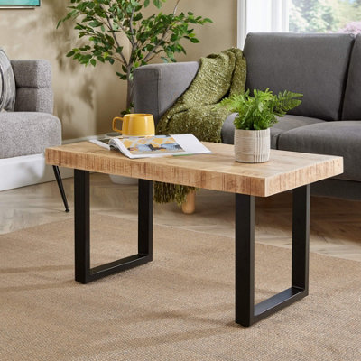 Home Source Cortez Mango Wood Medium Coffee Table