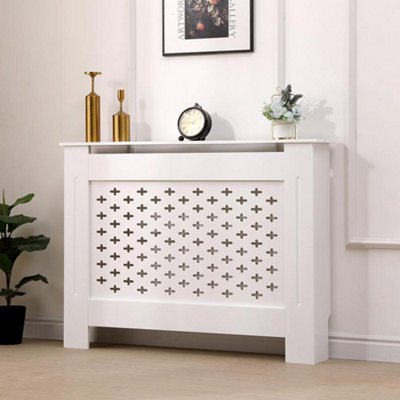 Home Source Crofton Medium White Radiator Cover Unit