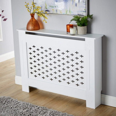 Home Source Crofton Medium White Radiator Cover Unit