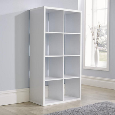 Home Source Cube Plus 2X4 Tall Storage Unit Base White