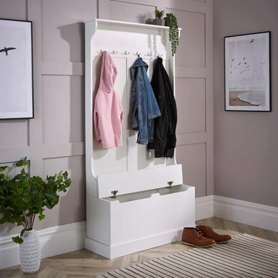 Hallway coat and hot sale shoe storage