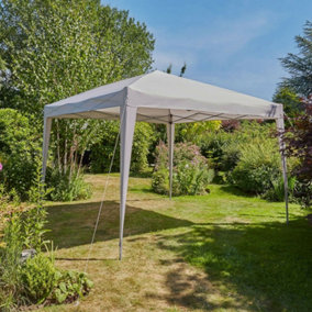 Home Source Easy Up Garden Outdoor 3m Gazebo Grey